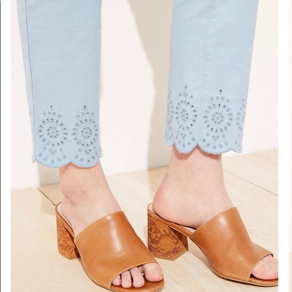 Loft - Eyelet Hem Girlfriend Chinos - Picture 7 of 8